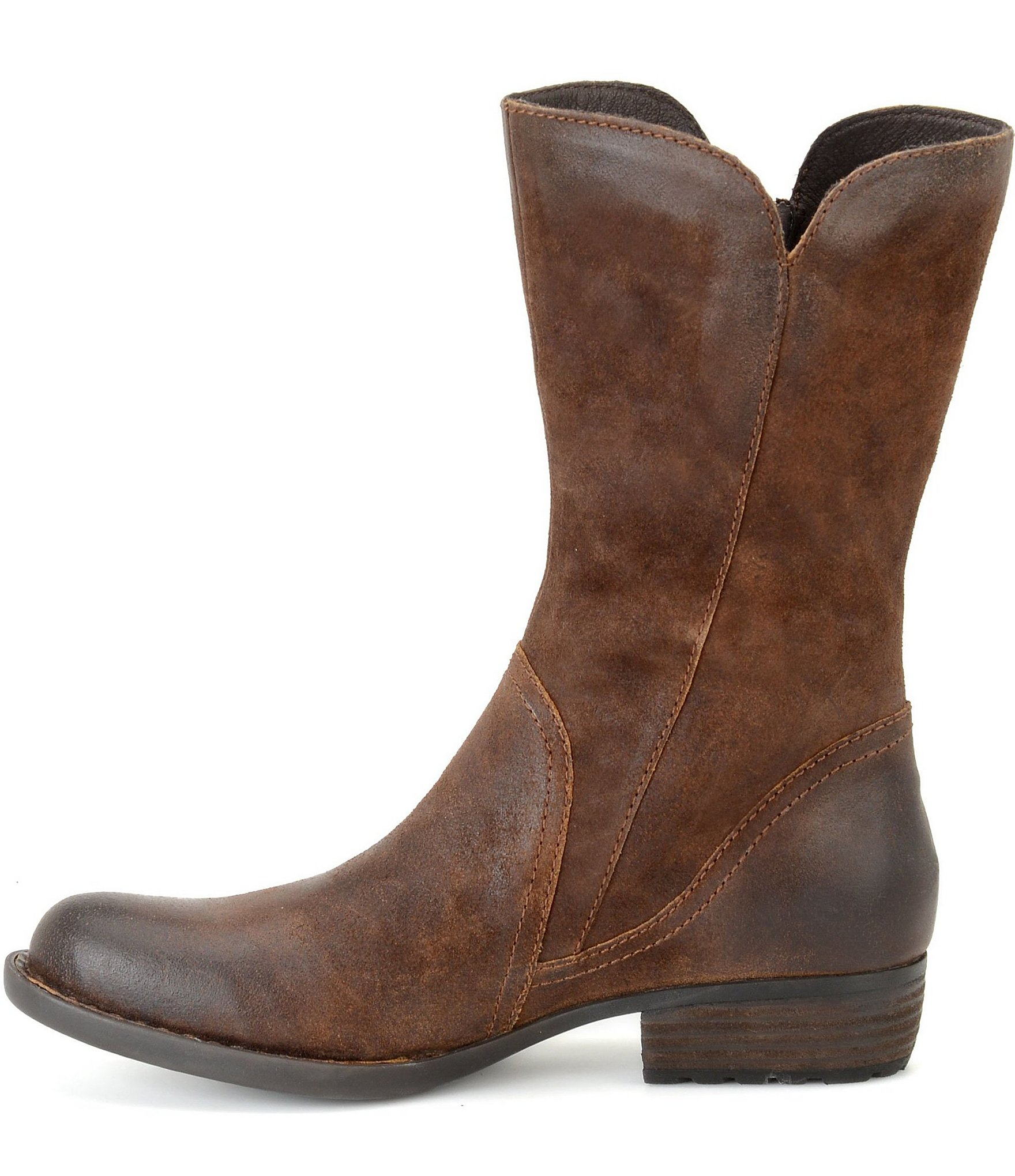 combat boots ivory